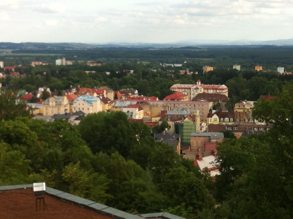 Blick  von der Terrasse Chateau Monty Spa Resort