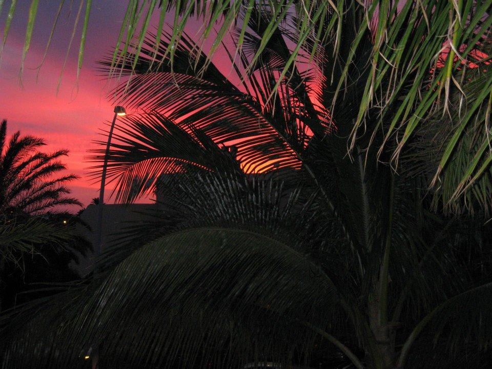 Sonnenuntergang aus dem Zimmer R2 BUGANVILLA Hotel & Spa