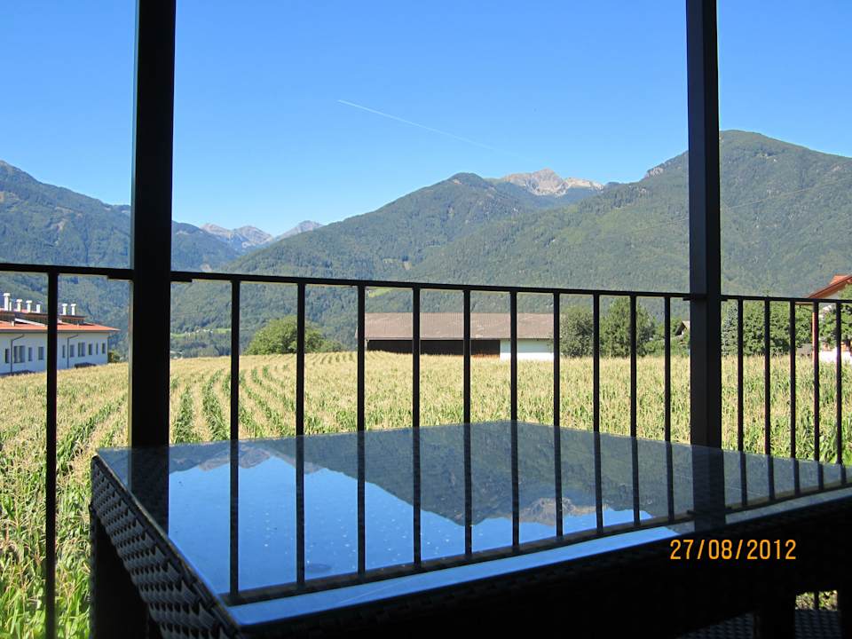 Wunderbarer Blick von den Wohnungen zu den Bergen  Residence Sylvanerhof