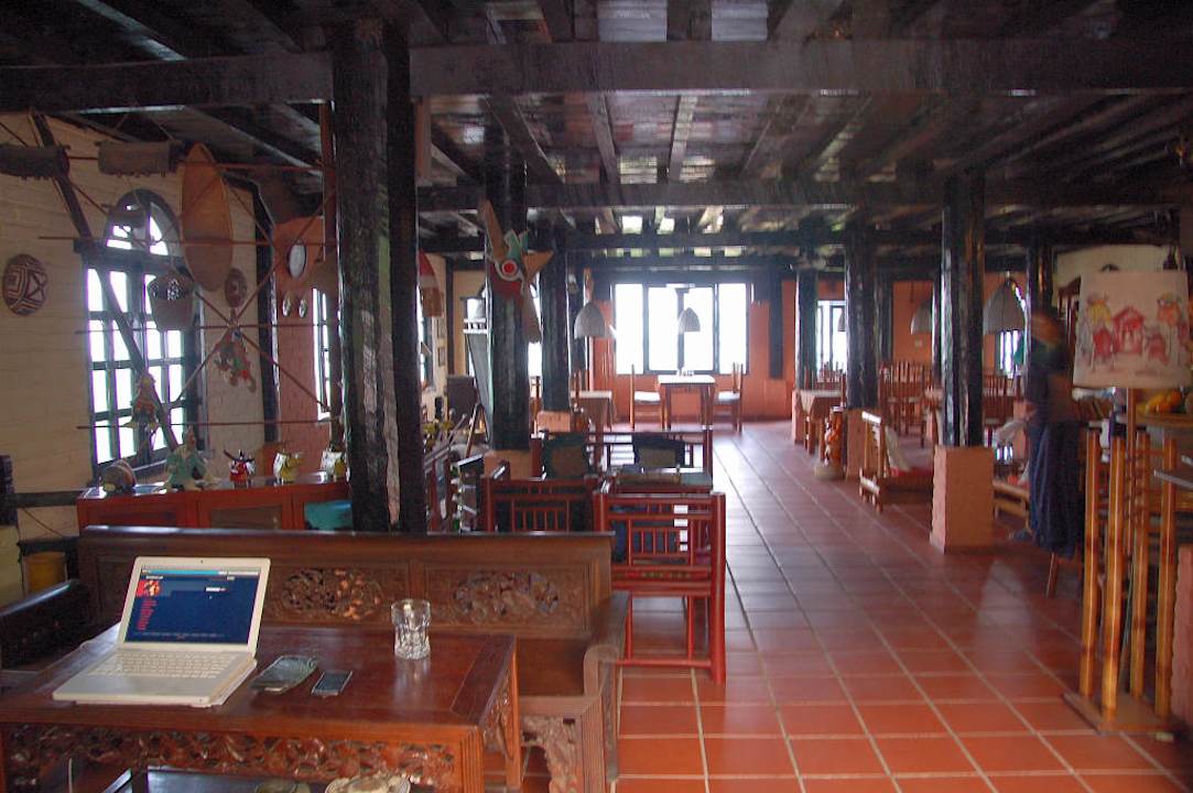 Eingangsbereich mit Restaurant Guesthouse Viethouse Lodge