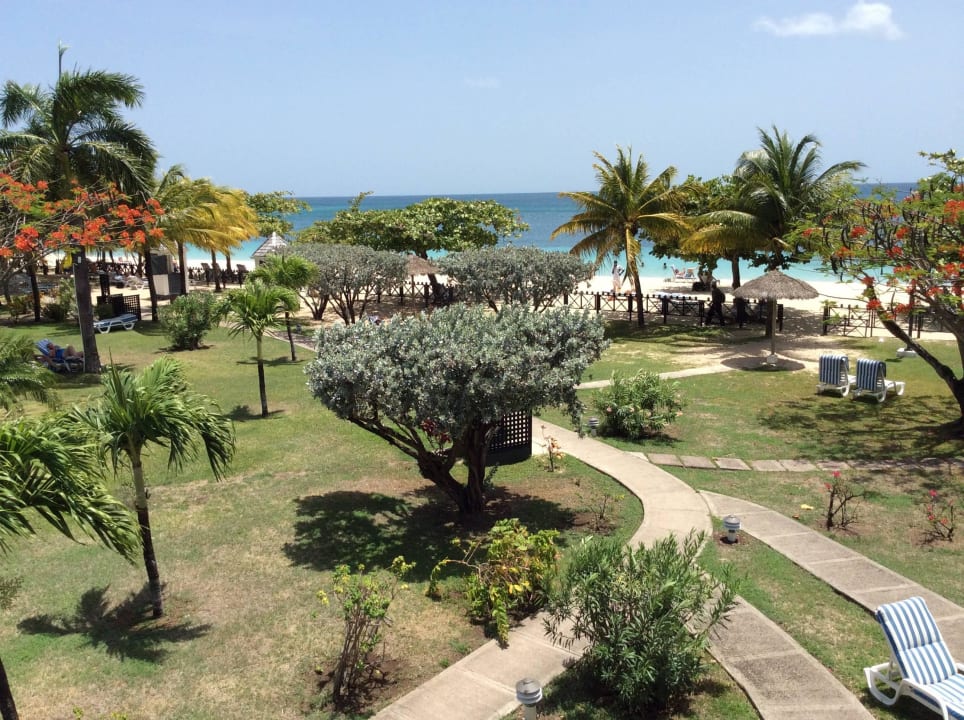 Blick vom Zimmer Hotel Coyaba Beach Resort
