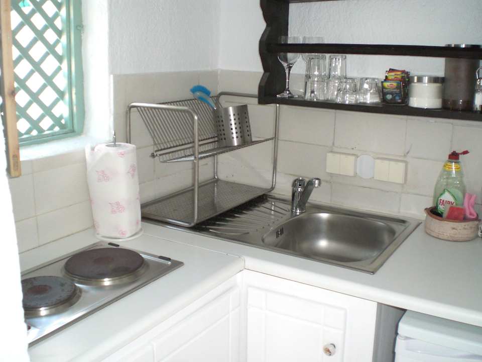 Küche im App. Folia Aris Caves