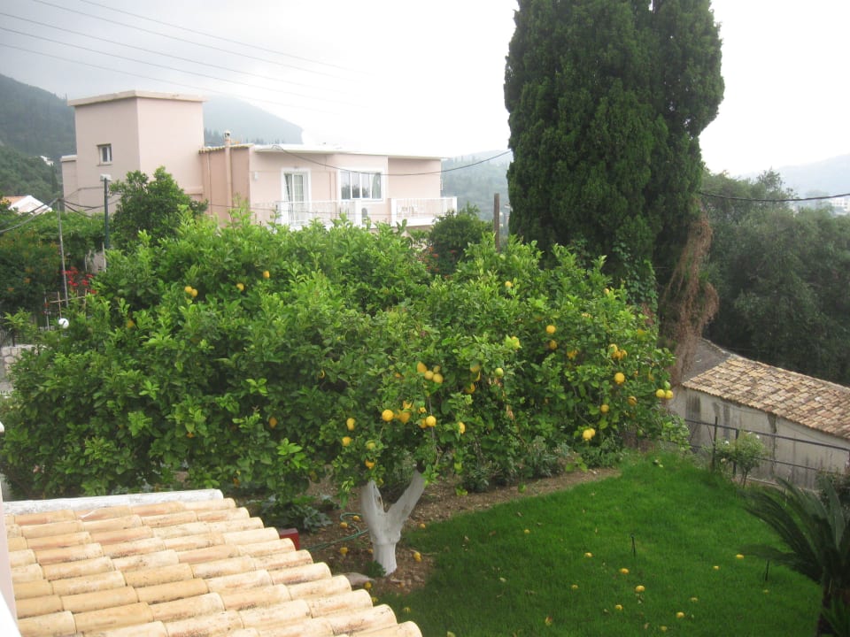 Blick zum Haupthaus Odysseus Hotel