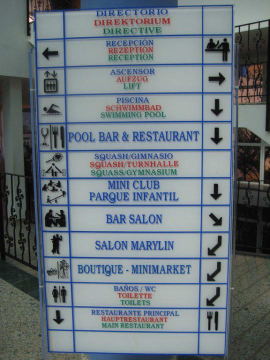 Wegweiser Club Hotel Drago Park