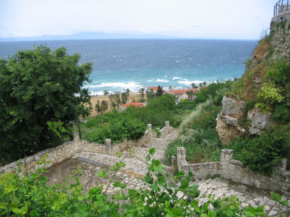 Treppe nach Afitos hoch Afitis Boutique Hotel