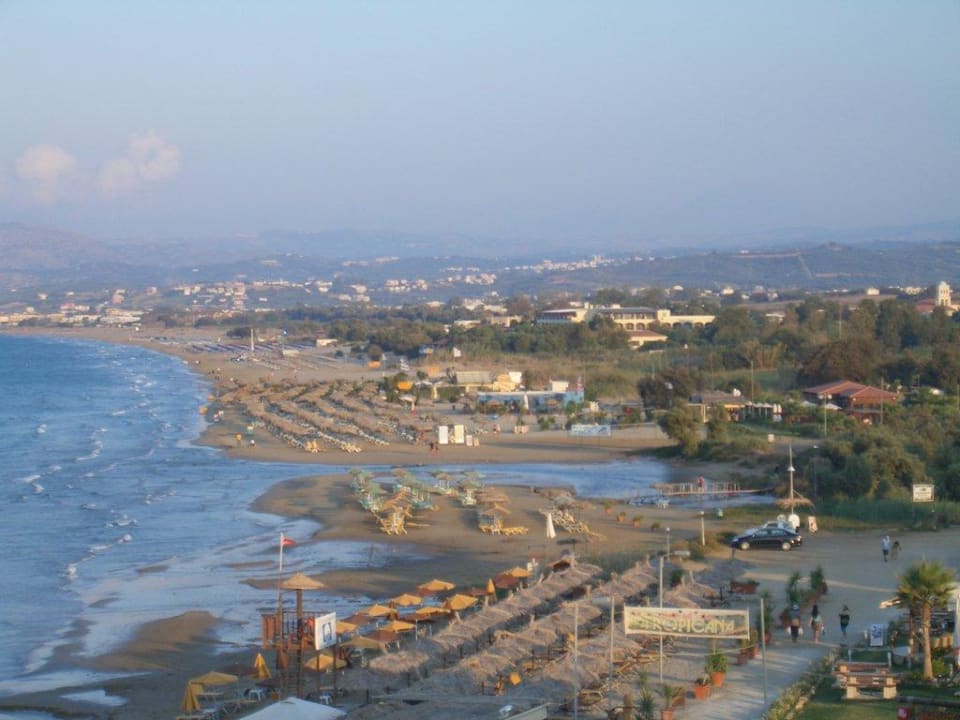 Aussicht von der Dachterrasse Hotel Corissia Princess