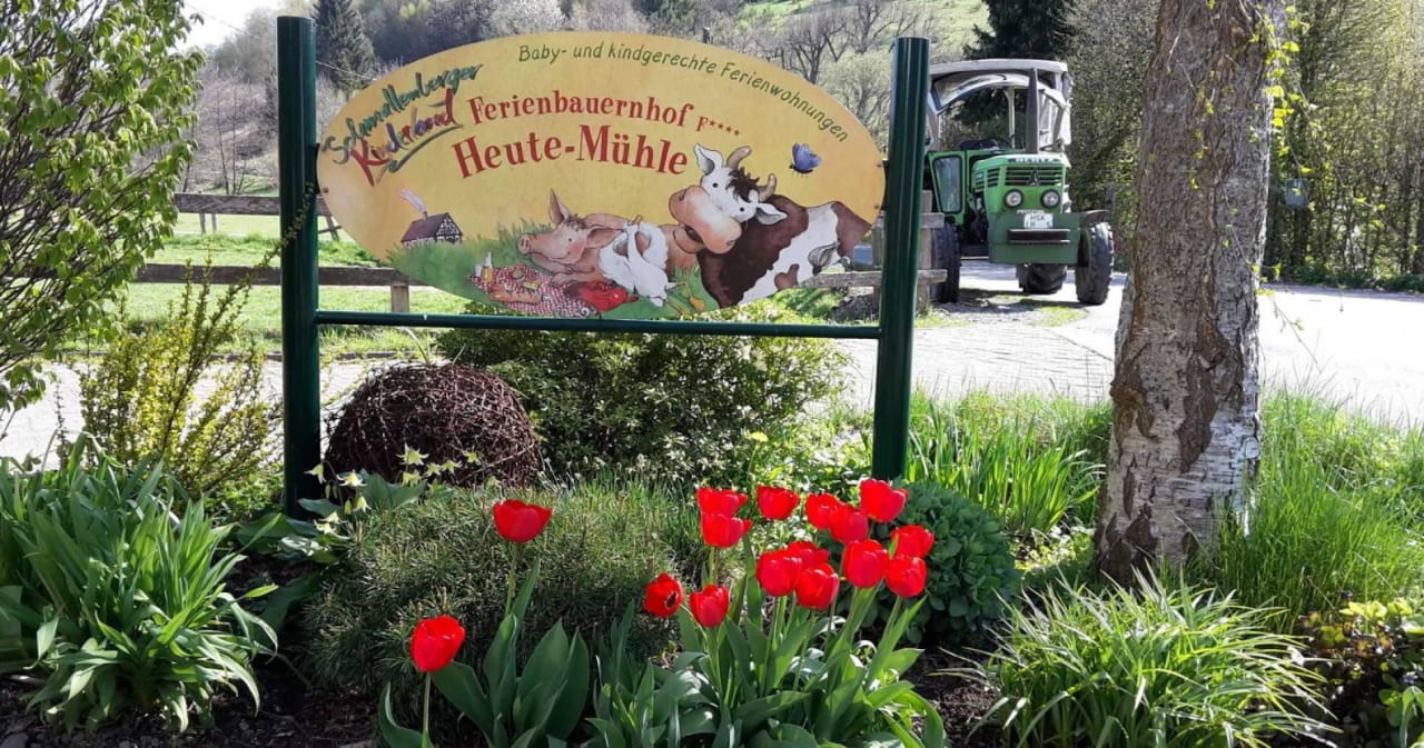 Aus dem Prospekt Ferienhof Heute-Mühle