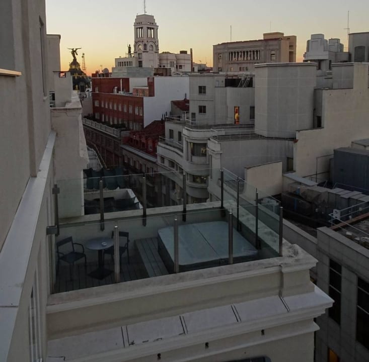 Dawn from Suite #712 Hotel Catalonia Gran Vía