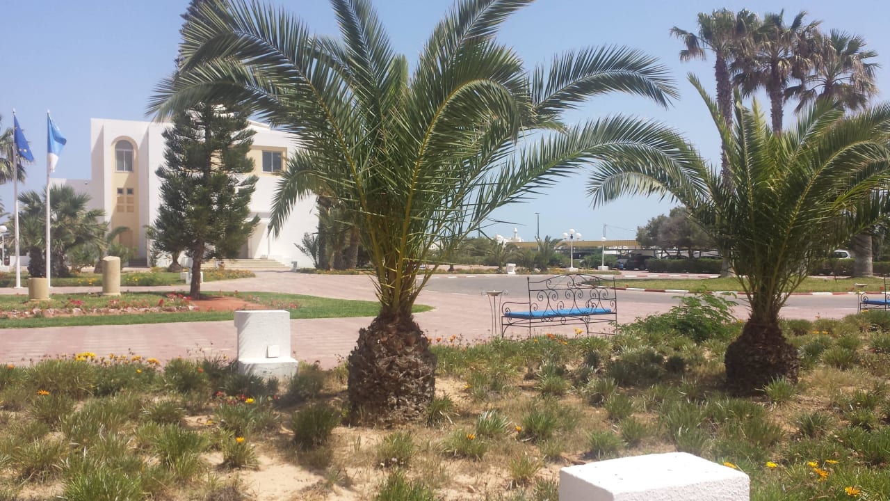 Eingangsbereich und Ausblick  Calimera Yati Beach