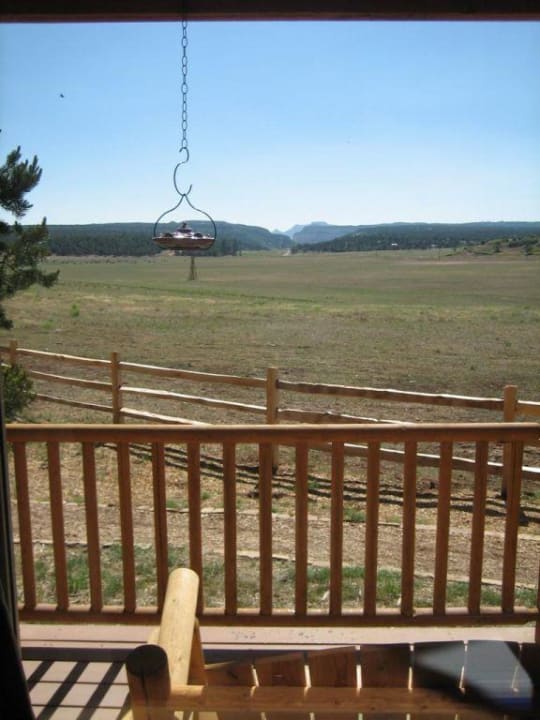 Blick von der Veranda Zion Mountain Resort