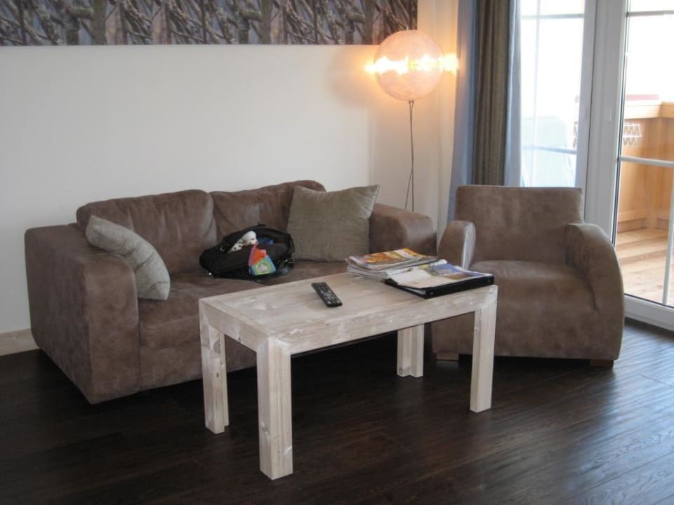 Sitzecke in der Aquasuite Alpenrose - Familux Resort