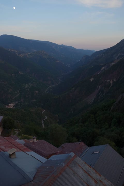 Ausblick am Morgen Auberge Le Robur