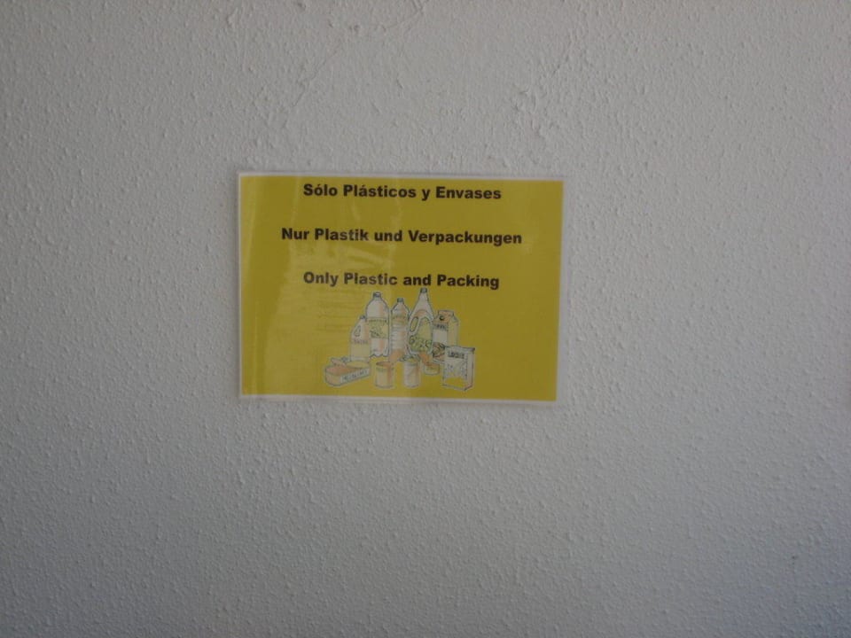 Mülltrennung Hipotels Flamenco