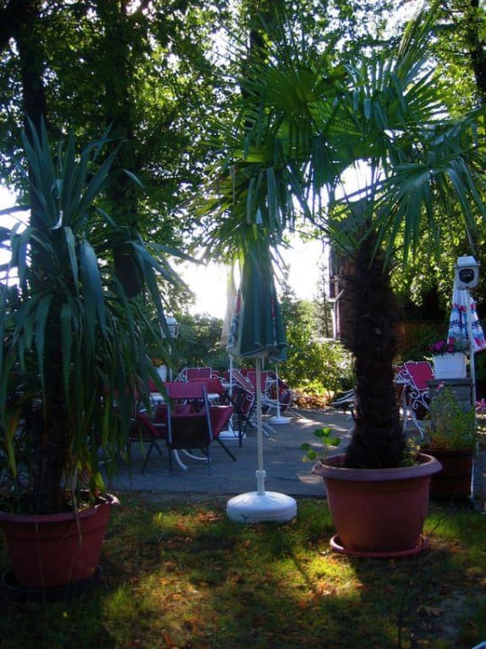 Der Biergarten der Waitzdorfer Schänke Pension Waitzdorfer Schänke