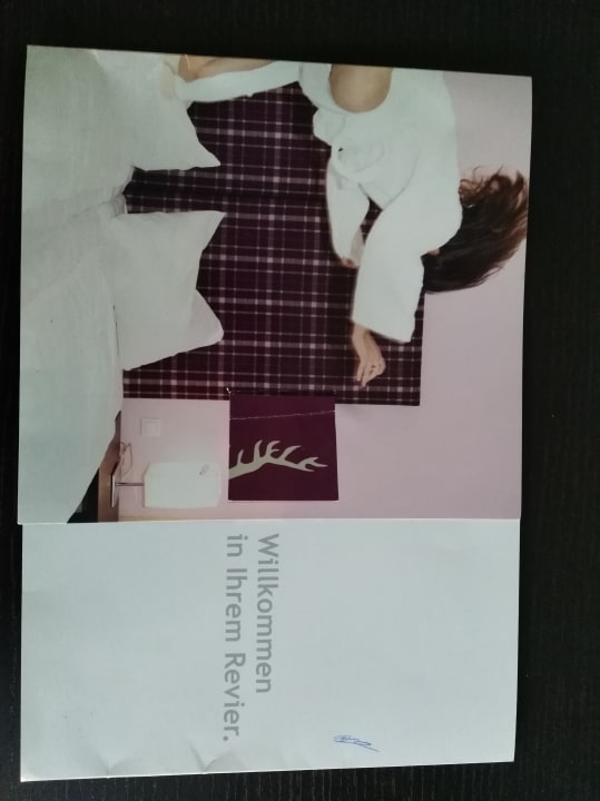 Folder leider schon beschmiert, bemalt und zerknittert.  AKTIVHOTEL Weisser Hirsch