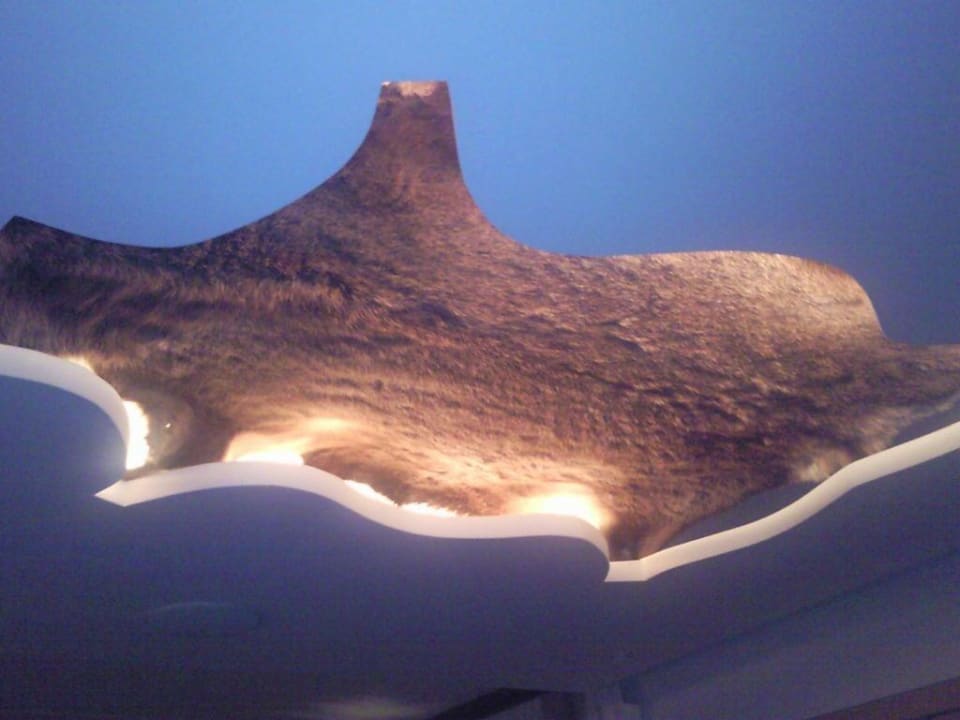 Gamsfell an derDecke über der Sitzgruppe Jungbrunn - Der Gutzeitort