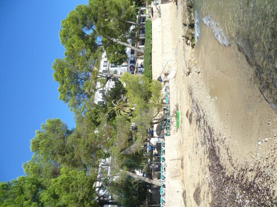 Strand linke Hälfte Hotel Cala Fornells