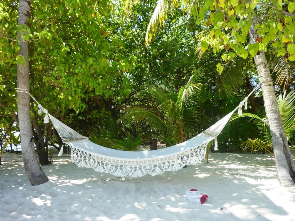 Hängematte am Strand Mirihi Island Resort