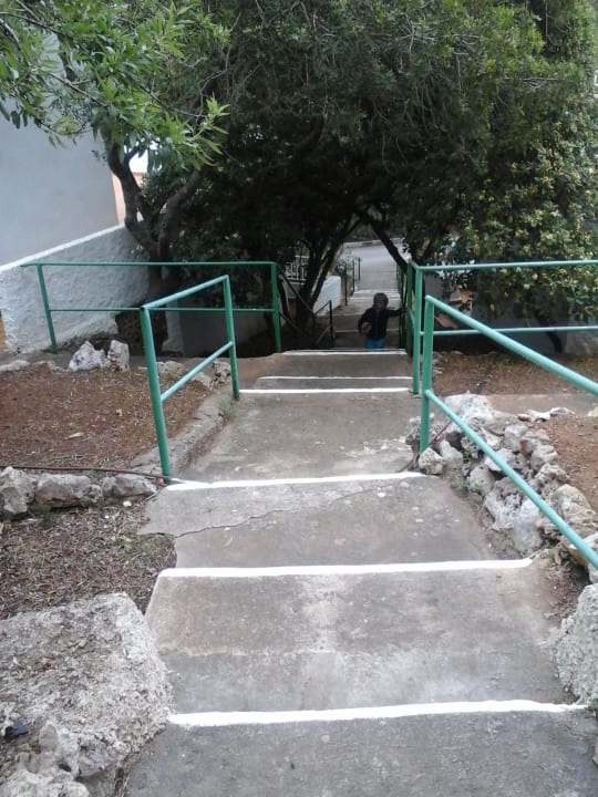 Abstieg vom Zimmer Flipflop Cala Romantica