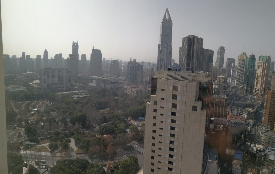 Ausblick Radisson Blu Hotel Shanghai New World