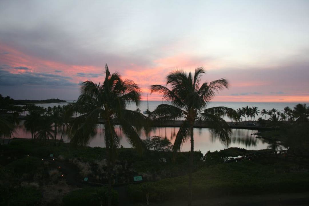 Sonnenuntergang vom Balkon aus Hotel Waikoloa Beach Marriott