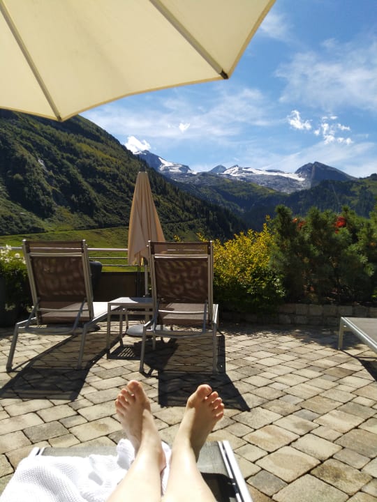 Ausblick Hotel Berghof Crystal SPA & Sports Hintertux