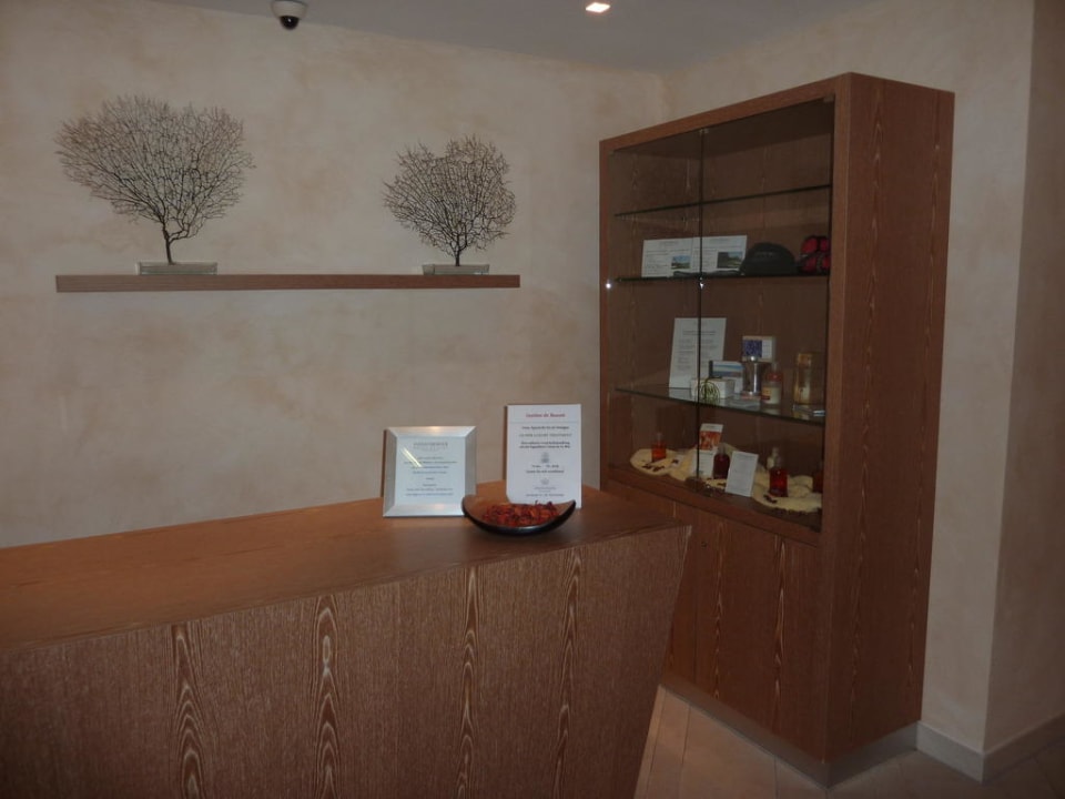 Anmeldebereich/Information Wellnessbereich Steigenberger Hotel de Saxe