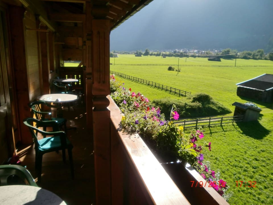 Aussicht vom Balkon Hotel Brunnenhof