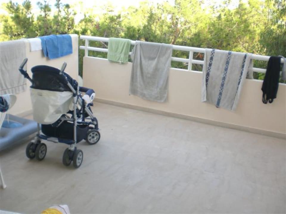 Unser große Balkon! Hotel Kalithea Mare Palace