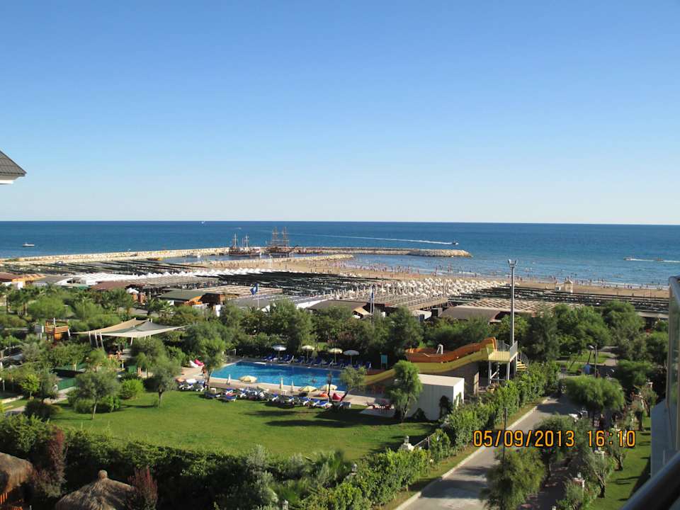 Blick vom Balkon Adalya Ocean Deluxe