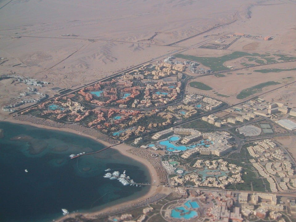 Madinat Makadi aus der Luft Jaz Makadi Oasis Resort