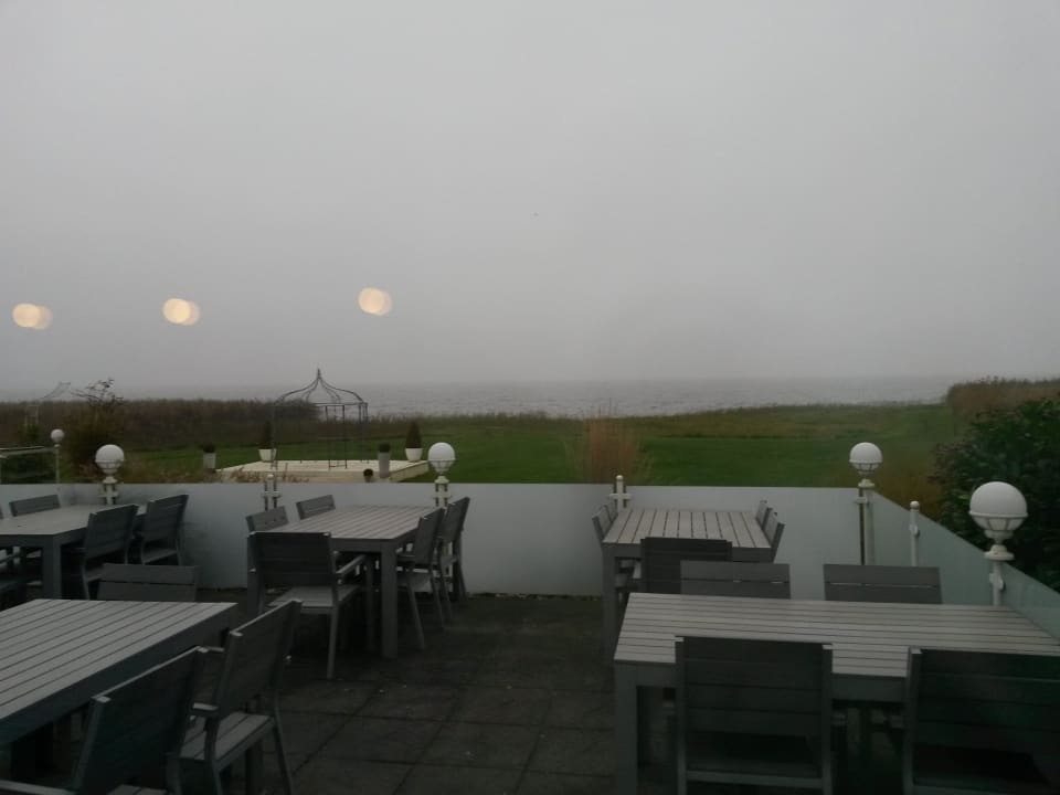 Aussicht aus dem Frühstücksraum Inselhof Vineta