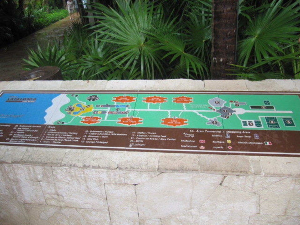 Plan hotelu Catalonia Playa Maroma