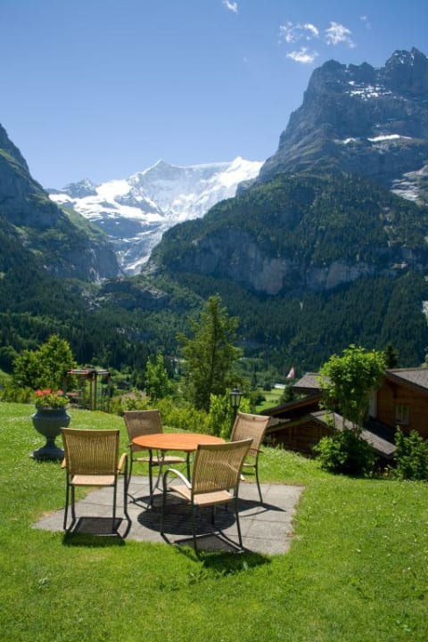 Terrasse du bar de l'Hotel Sunstar Sunstar Hotel Grindelwald