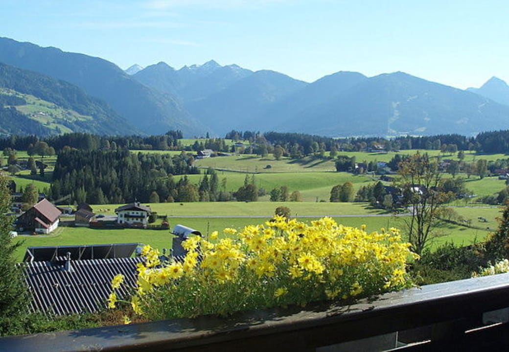 Balkon mit Panoramaausblick nach Süden Landpension Köberl