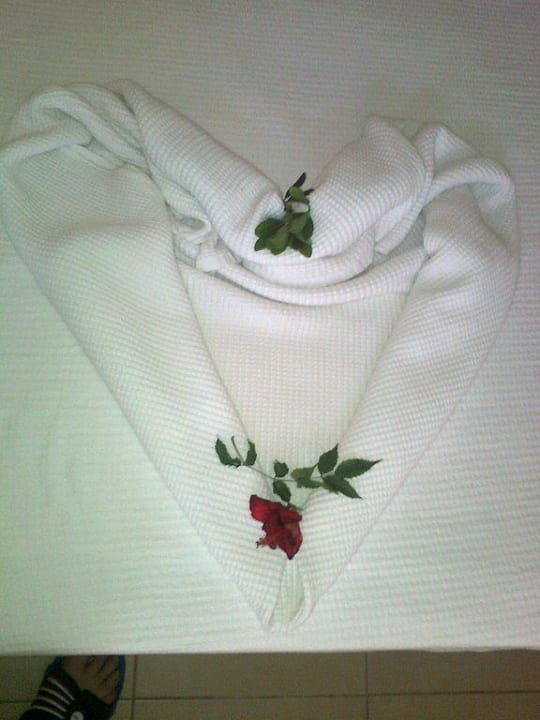 Herz aus Bettdecke Hotel Orfeus Park