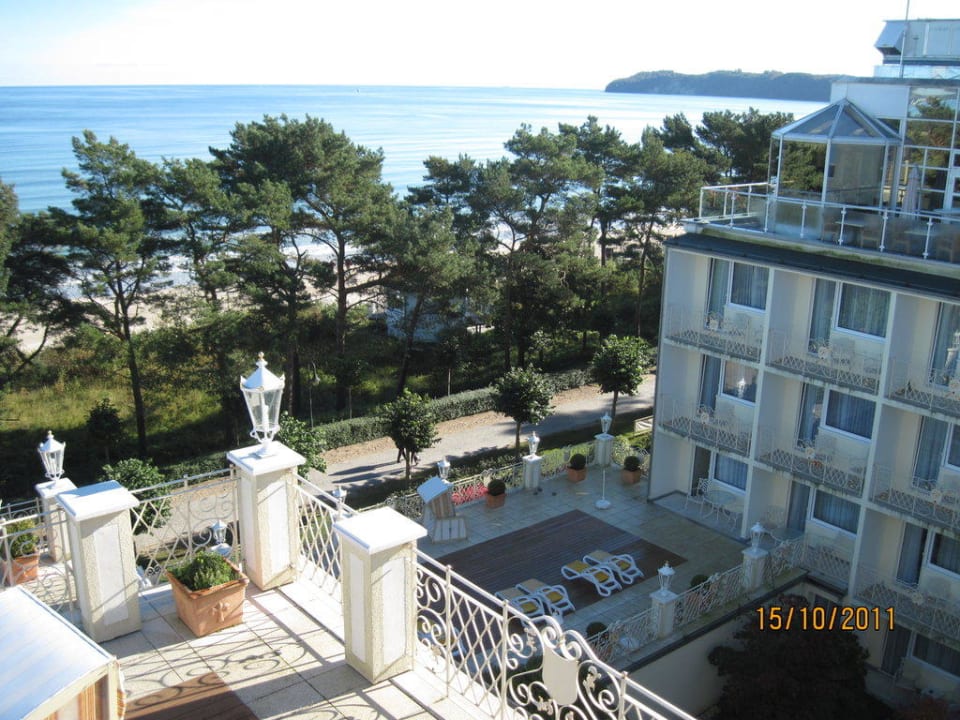 Blick vom Dachrestaurant auf die Ostsee Rugard Thermal Strandhotel