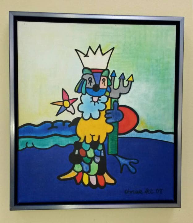 Neptun von Otmar Alt im Wintergarten Neptun Hotel Kühlungsborn