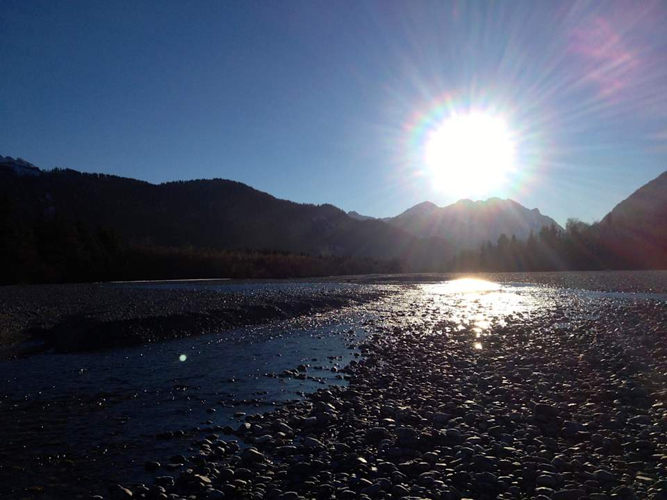 Abendstimmung Pension beim Krümmling