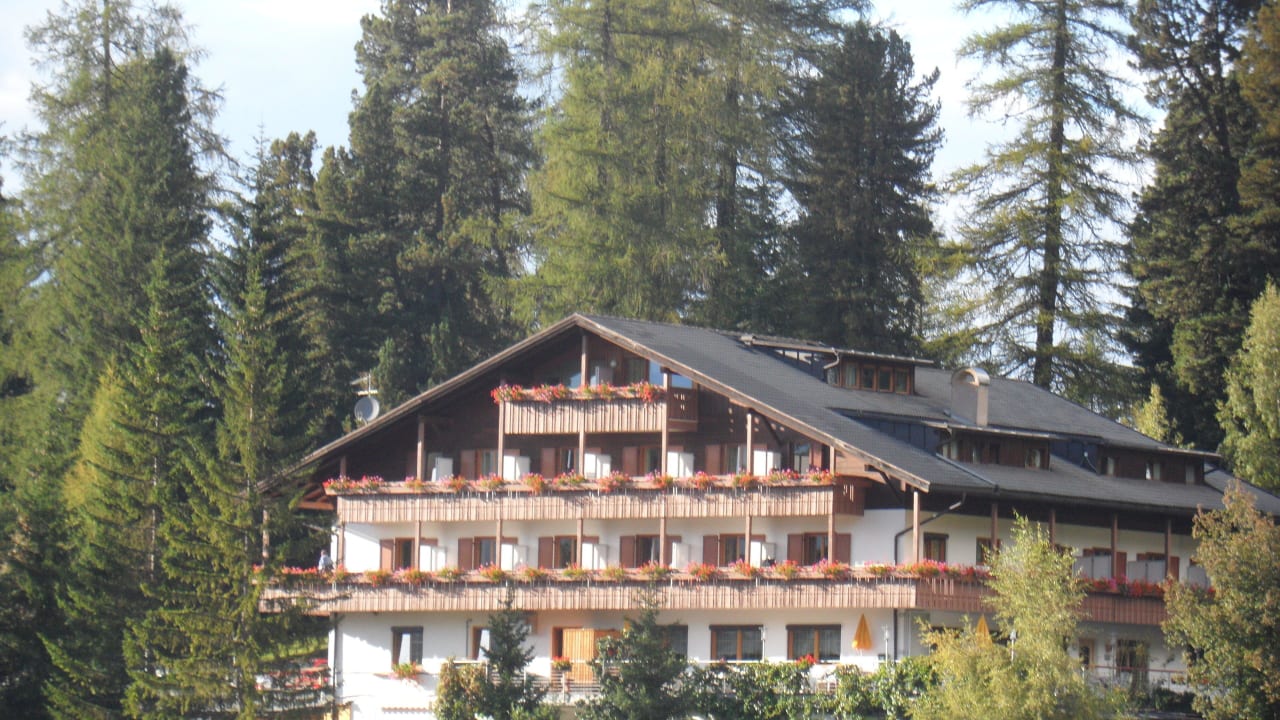 Das Hotel vom Lift aus gesehen Hotel Mayr