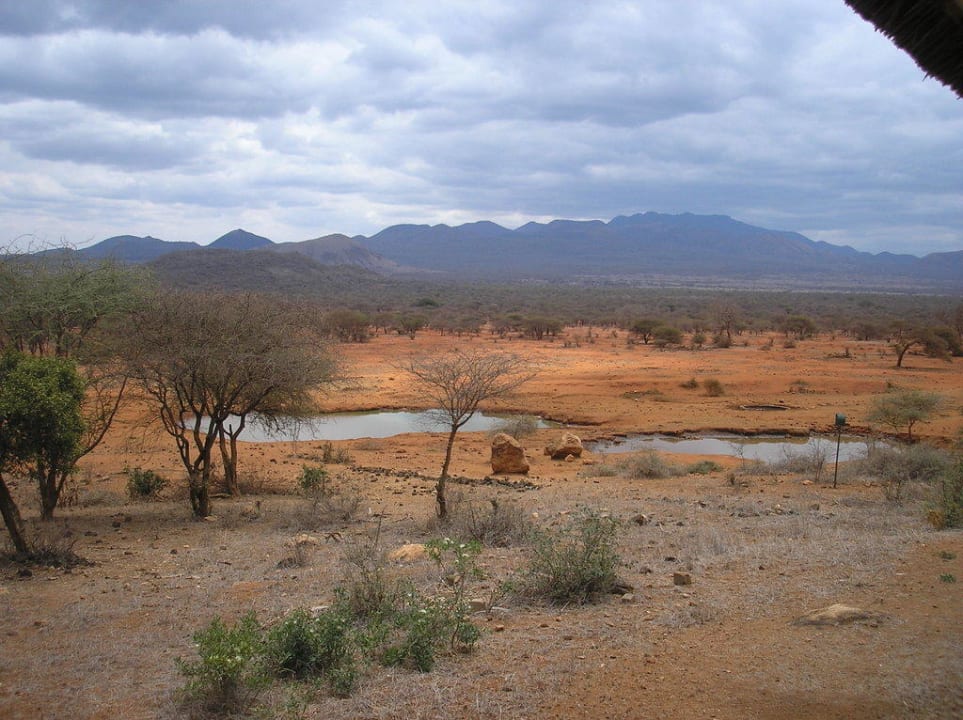 Blick vom Zimmerbalkon nach rechts Kilaguni Serena Safari Lodge