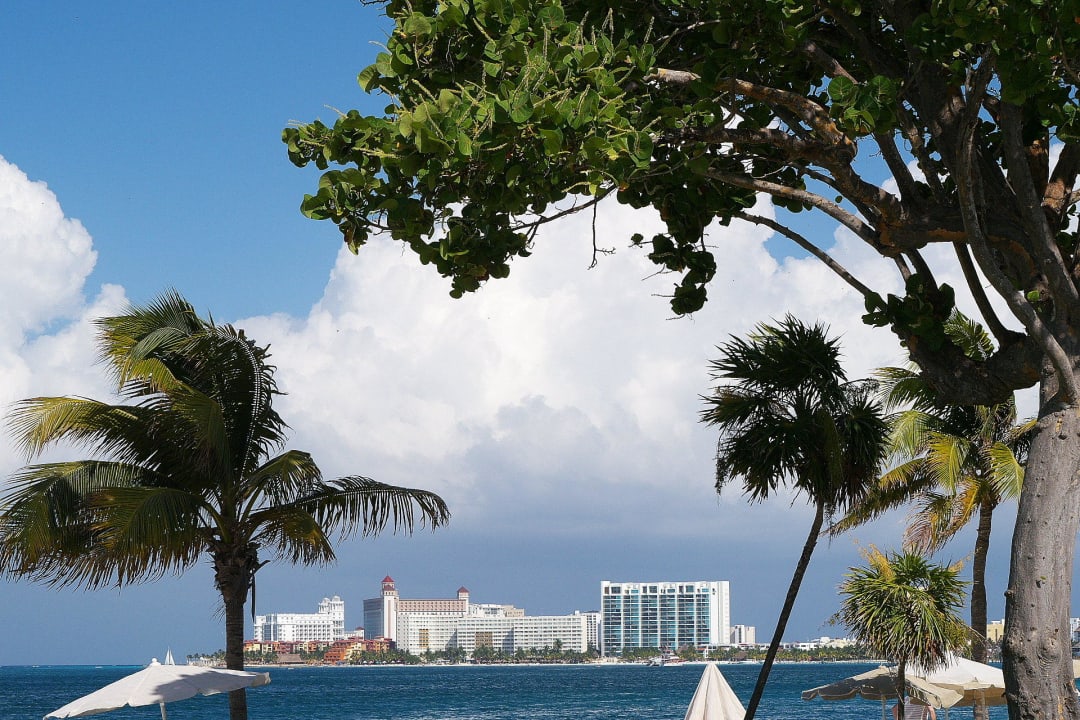 Blick auf die Hotelzone Hotel Riu Palace Peninsula
