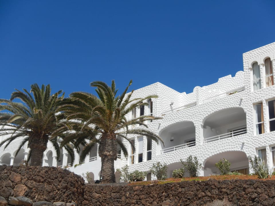 Blick vom Strand zu unserem Appartment Sotavento Beach Club