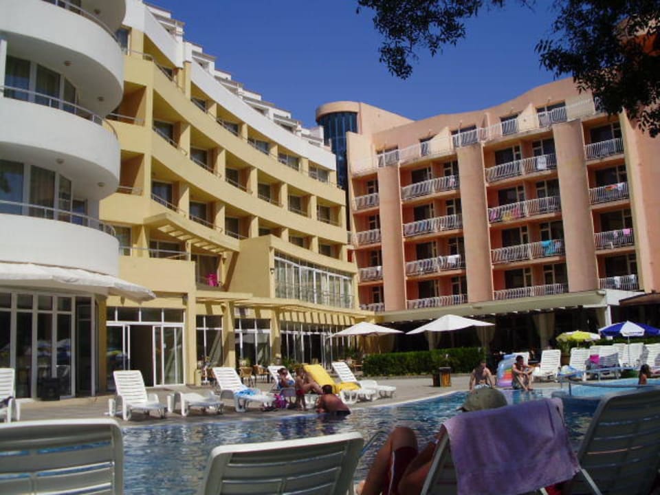 Blick auf's Hotel Sun Palace