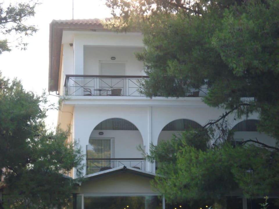 Blick zum Balkon Hotel Portes Beach