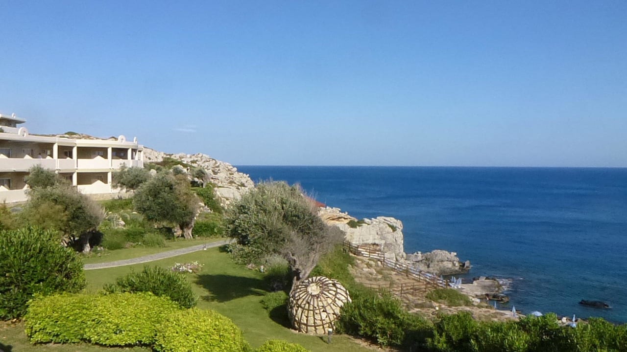 Gepflegte Gartenanlage Hotel Kalithea Horizon Royal