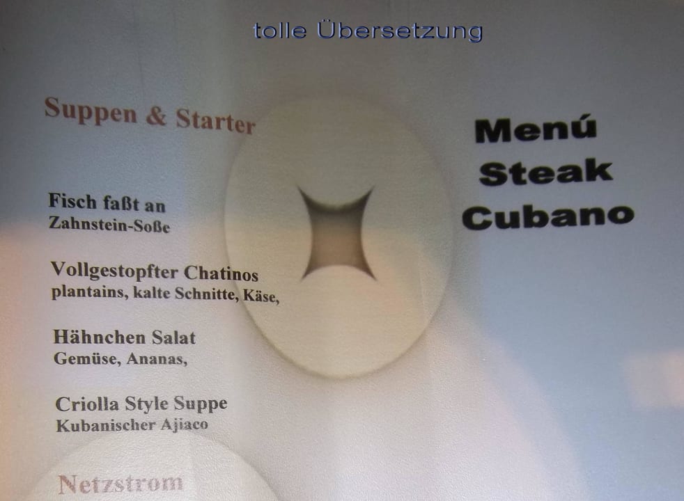 ...na Mahlzeit Playa Vista Azul