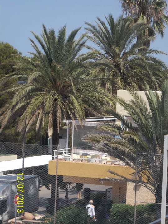 Blick auf die Restaurant Terrasse Sun Club Eldorado