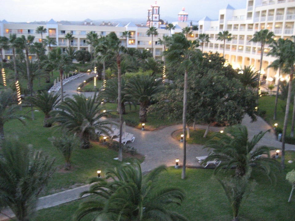 Ausblick vom Zimmer in den Garten Hotel Riu Gran Canaria