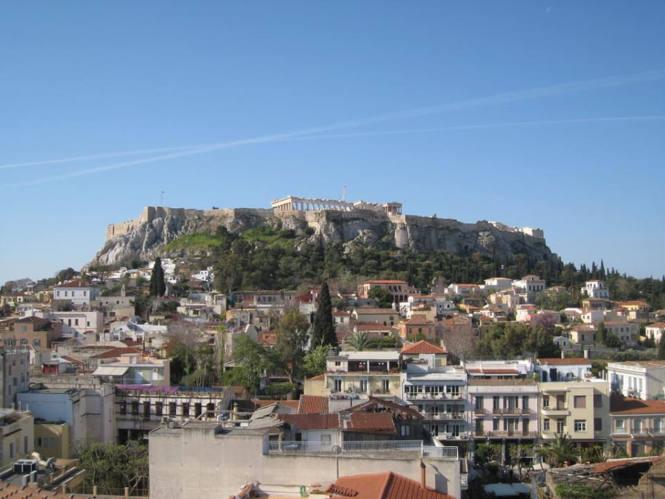 Aussicht von der Dachterrasse Hotel Plaka